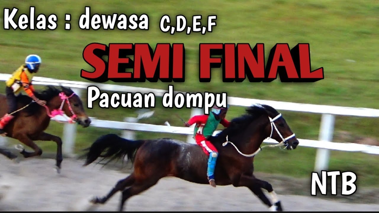Dewasa C,D,E,F !!!  Semi final pacuan kuda Dompu 2024