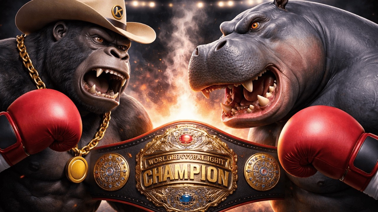 KODA Gorilla vs Giant Hippo 🥊 Brutal Heavyweight Title Fight | Savage Knockout Battle