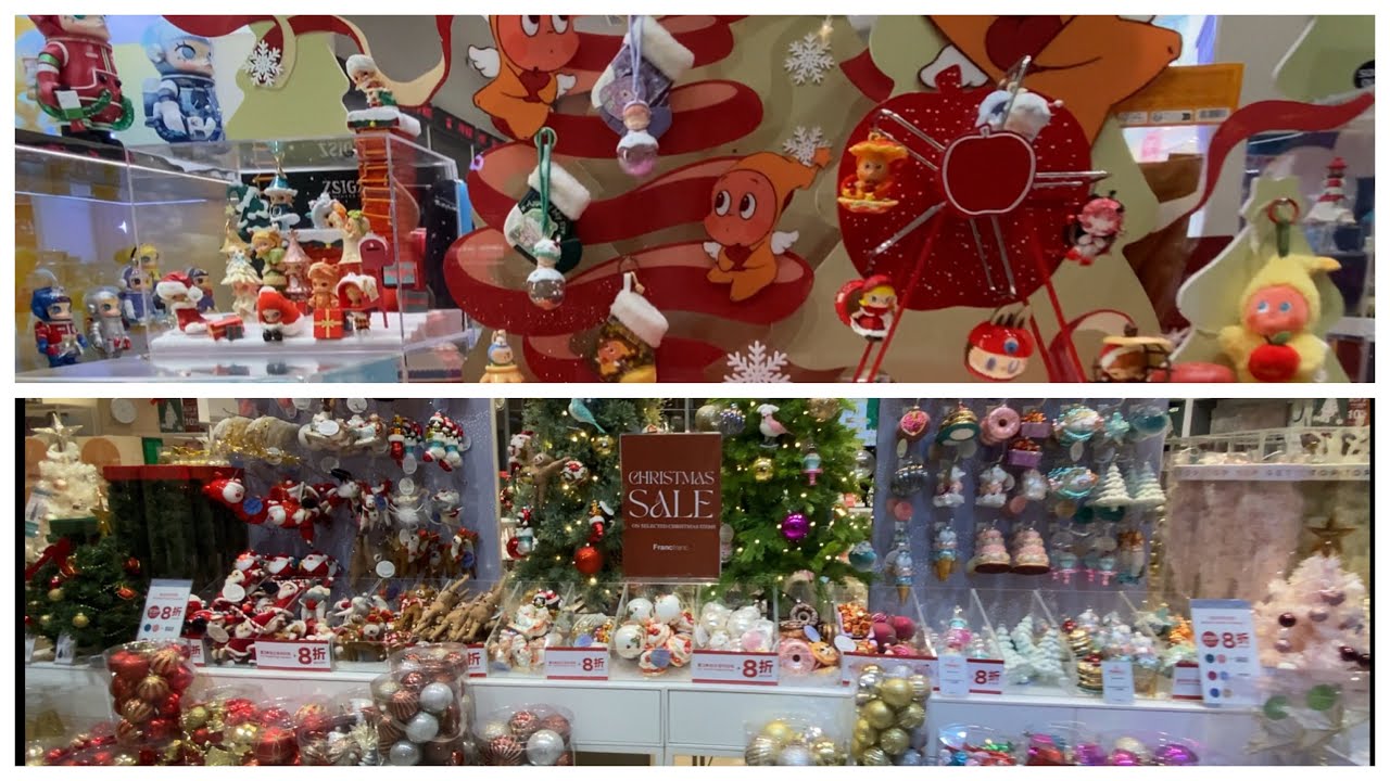 VLOGMAS 2025: CHRISTMAS DECORS IN POP MART AND FRANCFRANC SHOP OLYMPIAN CITY MALL HONG KONG