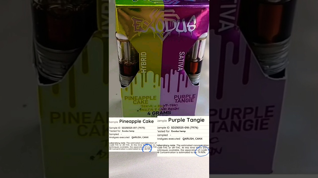 Exodus 2g Duo Pack Cartridges | D8 Live Resin HXY9-THC