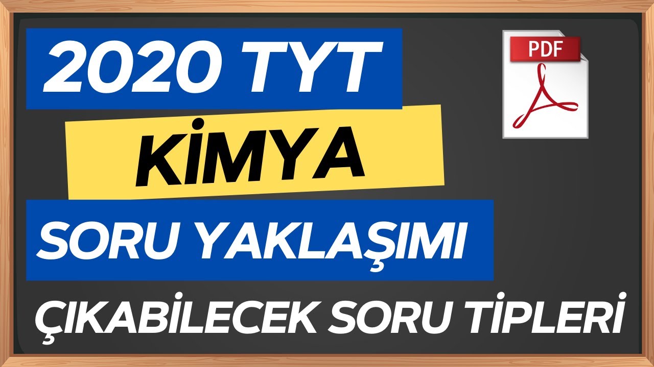 2020 TYT Kimya Soru Tahminleri | Full Tekrar, Genel Soru Çözümü, Genel Tekrar Deneme
