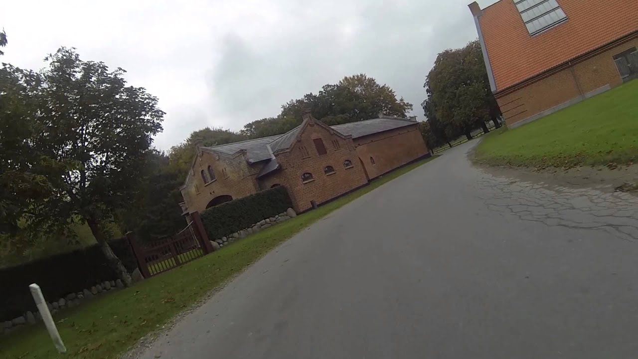 Just a sunday ride in oktober on scenic road i Denmark