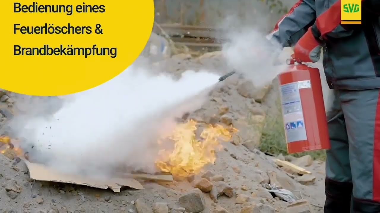 Die Bedienung eines Handfeuerlöschers und die 6 wichtigsten Vorgehensweisen bei der Brandbekämpfung