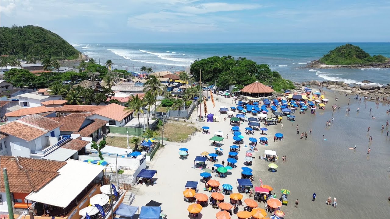Praia dos pescadores, Itanhaém SP, 01/01/2026, dji Mini 3