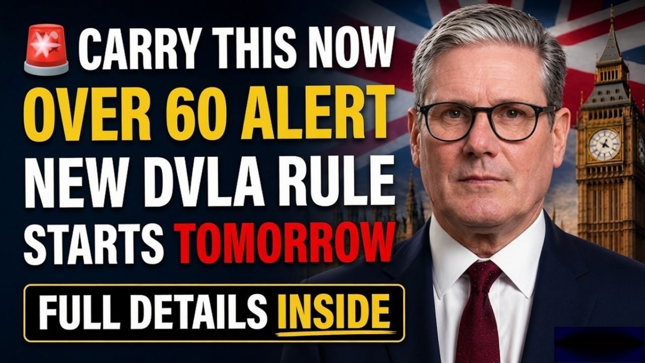 🚨 DVLA Warning for Over 60s New Rule Begins TOMORROW Don&rsquo;t Drive Without This!