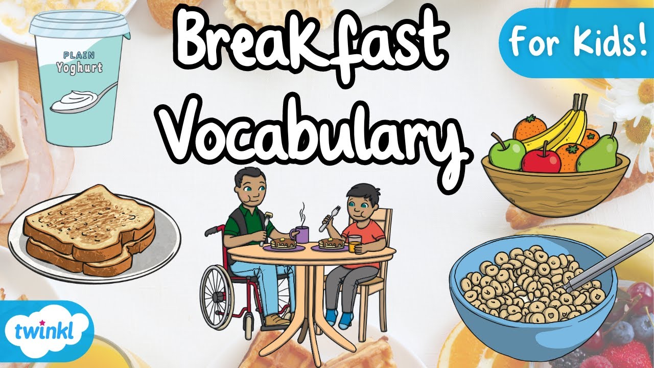 Breakfast Vocabulary for Kids! | English Vocabulary | Breakfast Flashcards