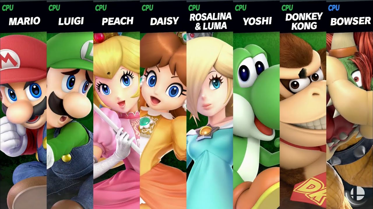 Super Smash Bros. Ultimate - Mario saves his clueless friends from bowser
