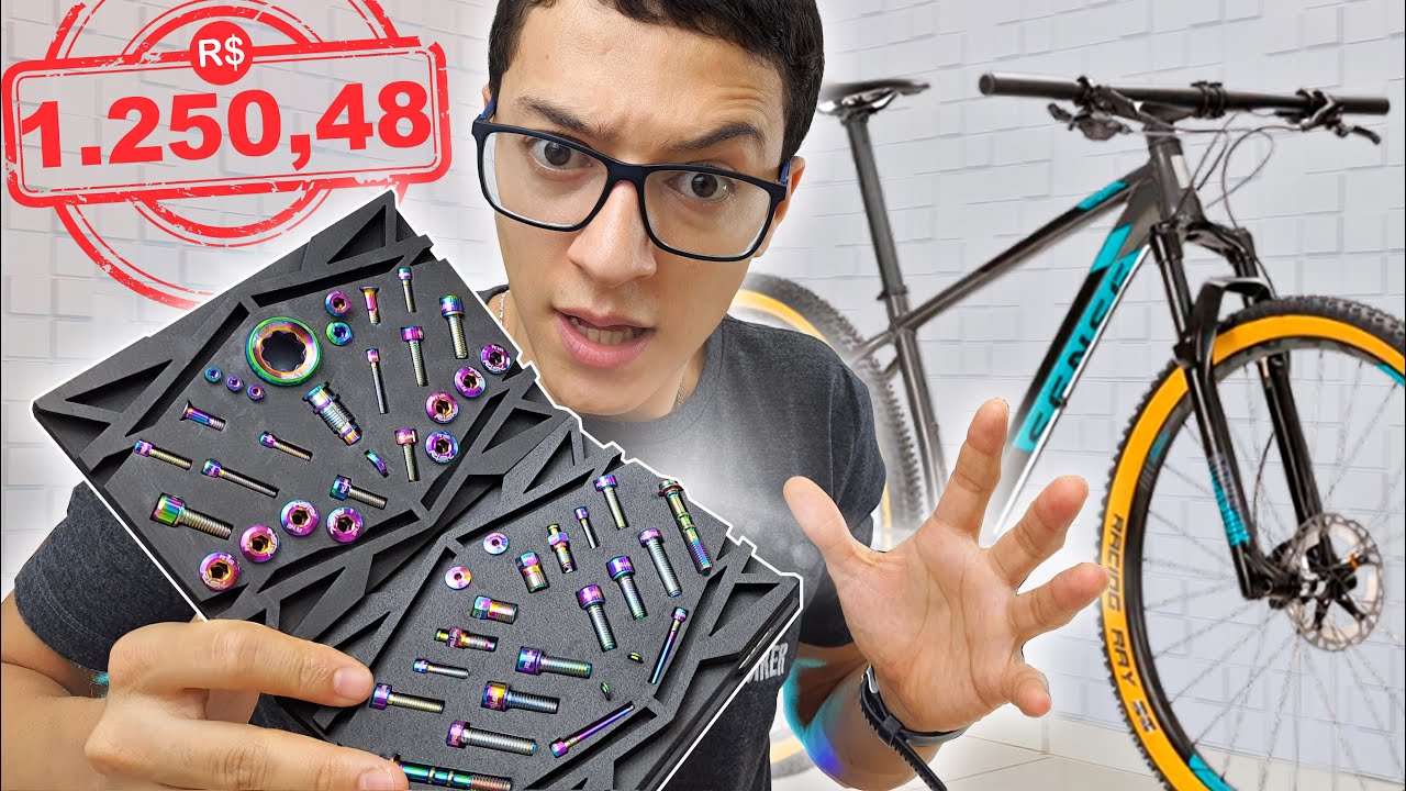 Teria CORAGEM de fazer isso na sua BIKE? Testei até QUEBRAR! Parafusos de Titânio para Bicicleta