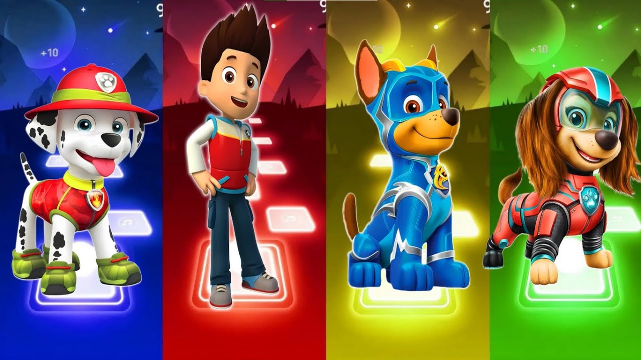 Ryder vs Paw Patrol honim vs Rublle vs Marshel Coffin Dance Music Tiles Hop Edim Rush
