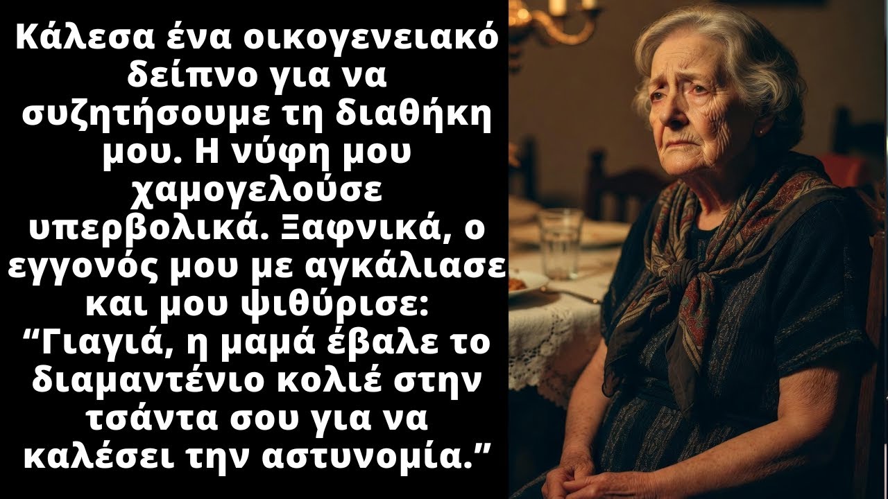 Η νύφη μου για να με κλείσει φυλακή έβαλε στην τσάντα μου το διαμαντένιο κολιέ της