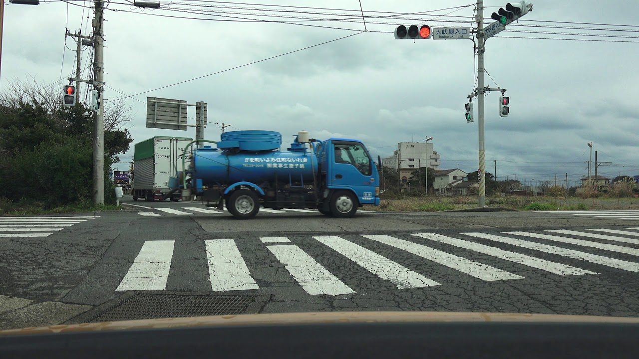 4K　銚子ドーバーライン（千葉県道286号）　千葉県銚子市三崎町→犬吠埼→屏風ヶ浦