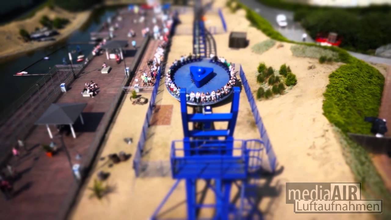 Luftbildaufnahmen vom Moviepark Germany mit TILT-SHIFT TECHNIK www.mediaair.de