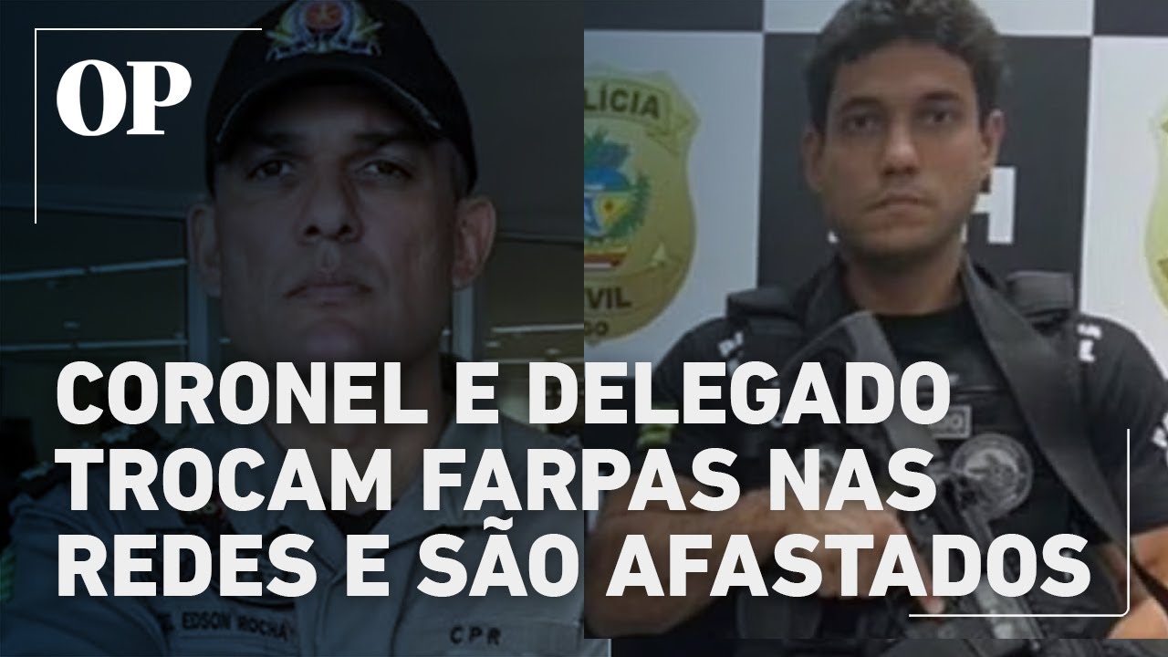 Coronel e delegado trocam cr&iacute;ticas nas redes sociais e s&atilde;o afastados, diz secretaria