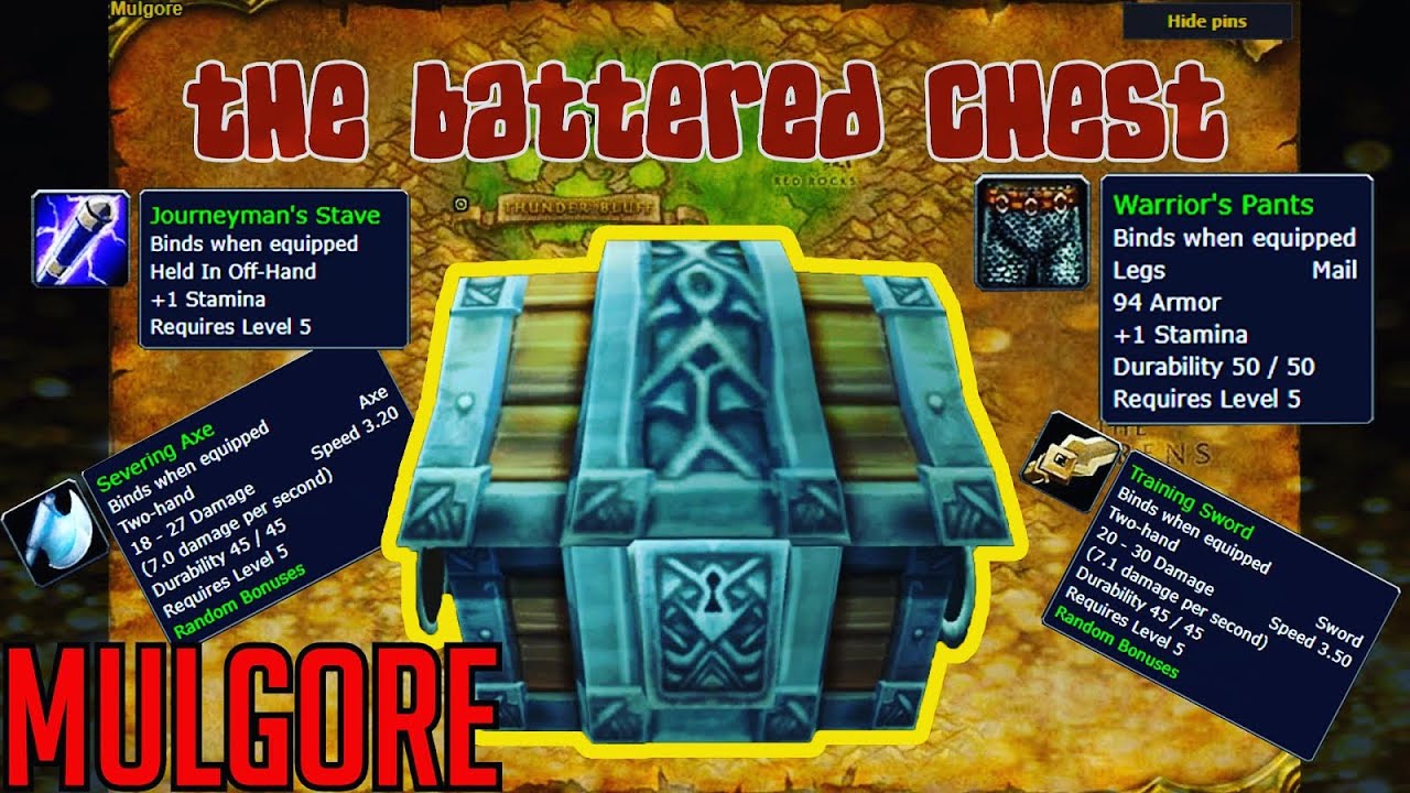 Classic Vanilla WoW Treasure Chests | Mulgore World Of Warcraft