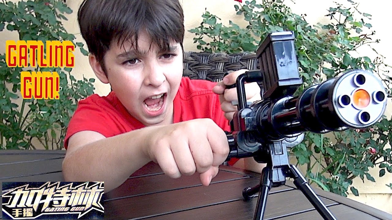 Dart & Jelly Beads Shooting Gatling gun with William-Haik!