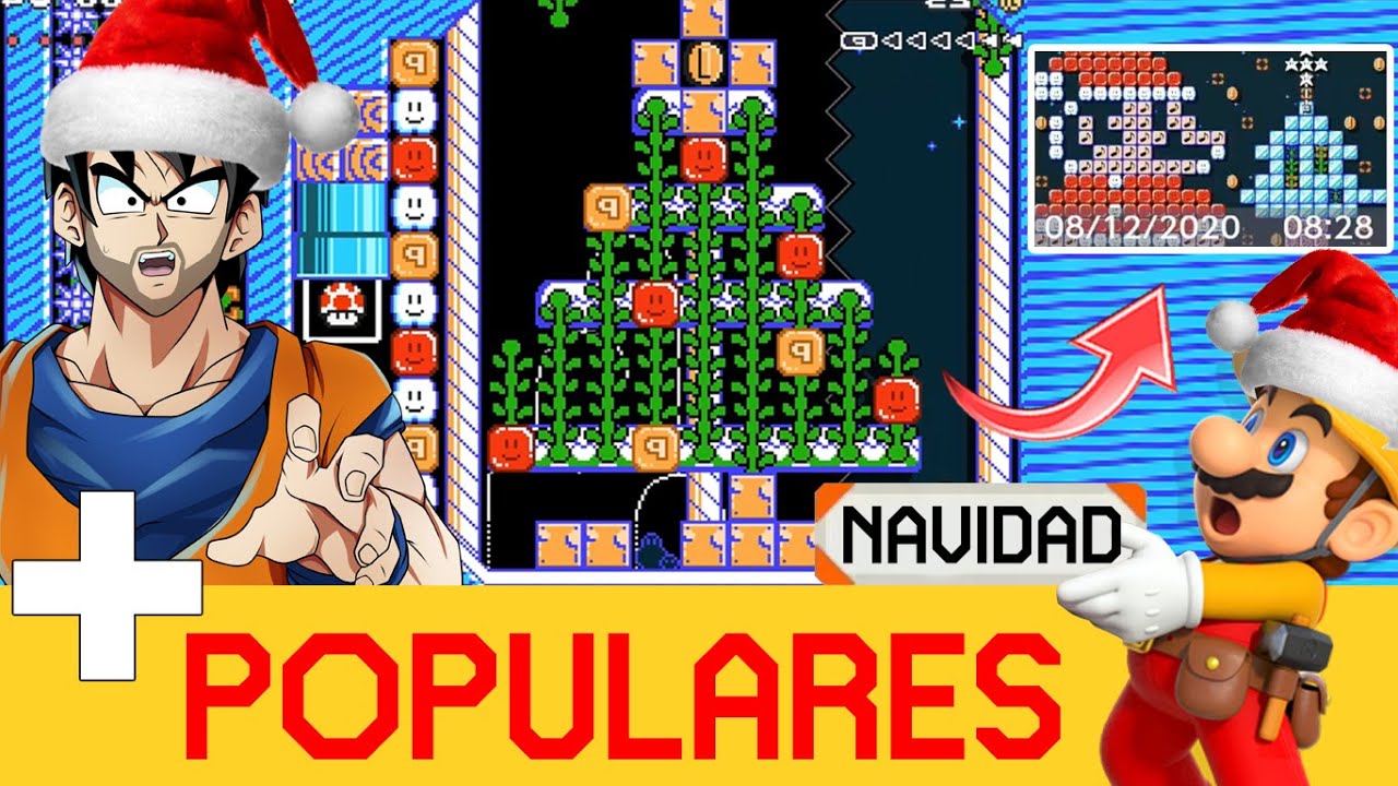 NAVIDAD EN TODAS LAS DIFICULTADES 🎄🎅🏻 - Más Populares #12 | SMM2 - ZetaSSJ