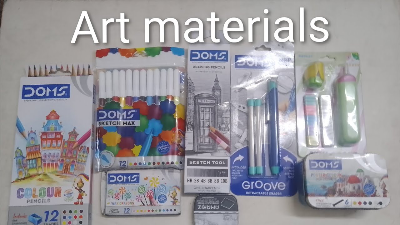 Art materials for beginners 😁||