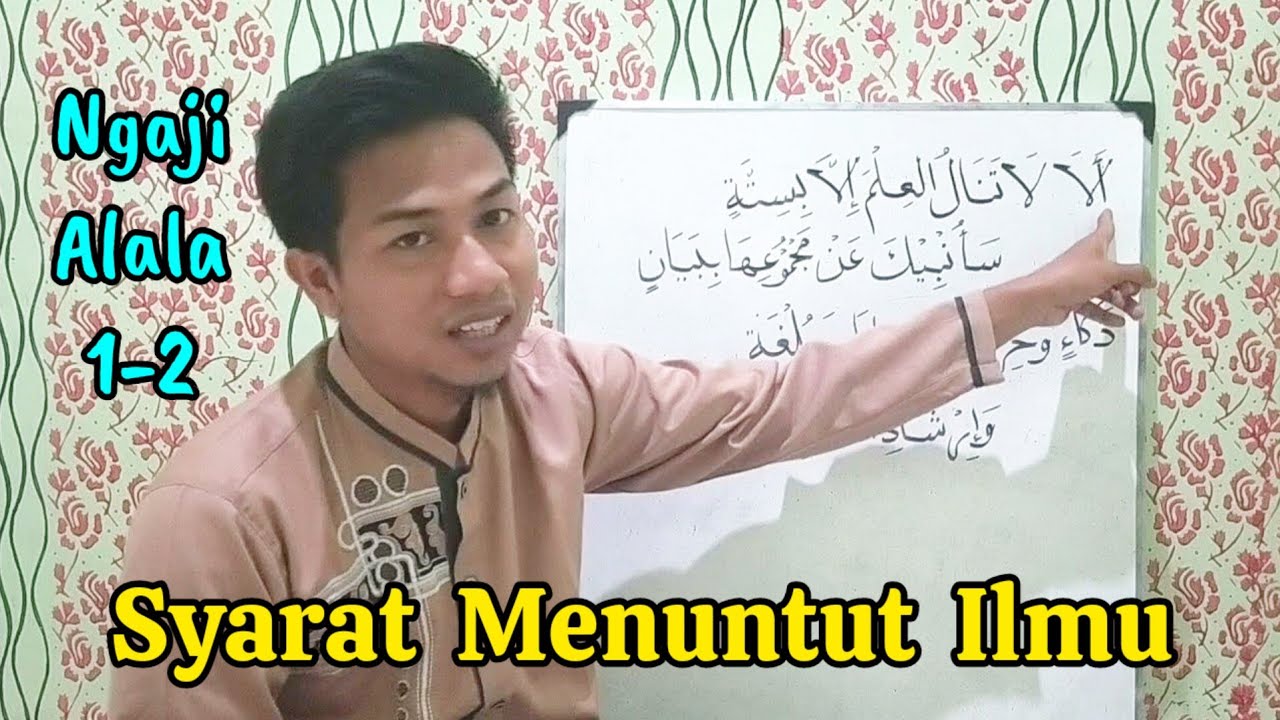 Ngaji Kitab Alala Nadhom 1-2