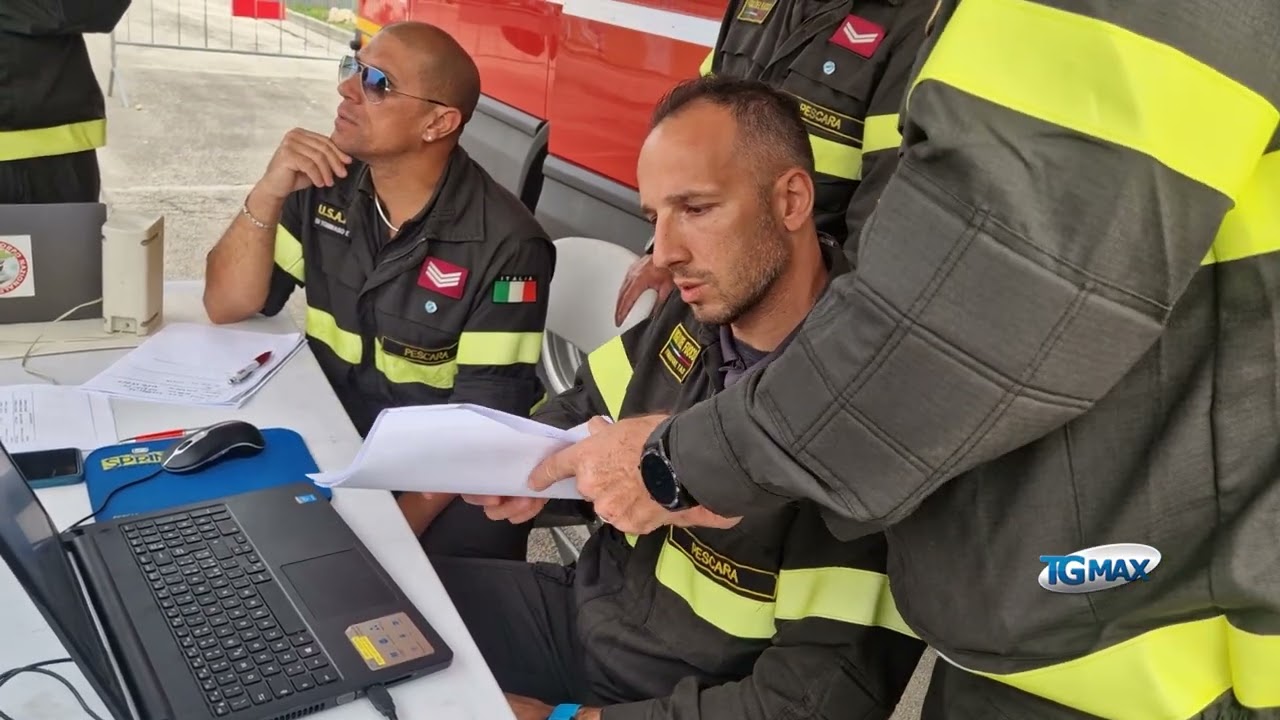 Atessa, esercitazione dei Vigili del Fuoco