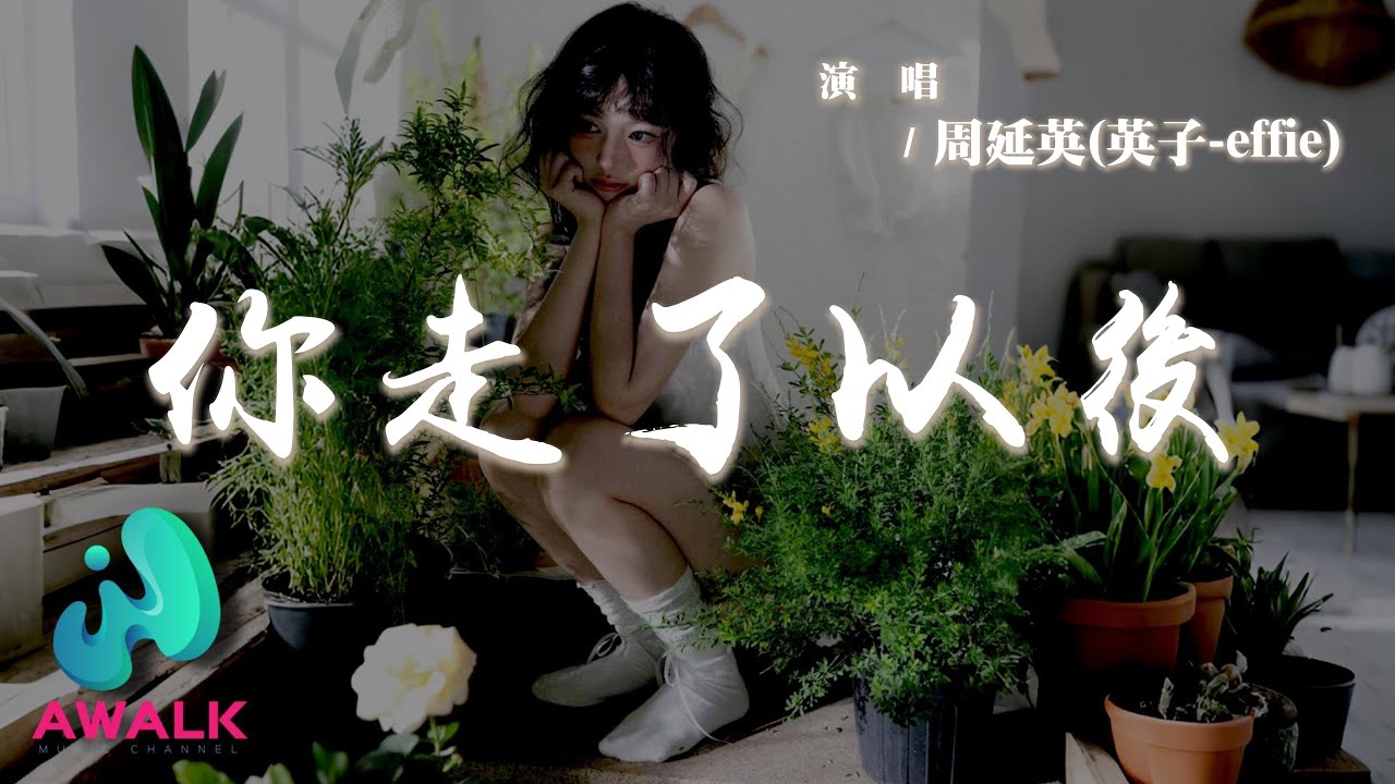 周延英（英子-effie）- 你走了以後『你走了以後在哪裡停留，你要的自由怎麼給不夠。』【動態歌詞 | Pinyin Lyrics】【AWALK MUSIC】