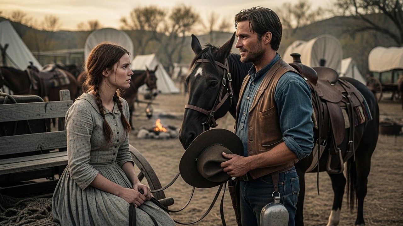 She Rode the Supply Wagon Hoping to Disappear, Until a Cowboy Said 