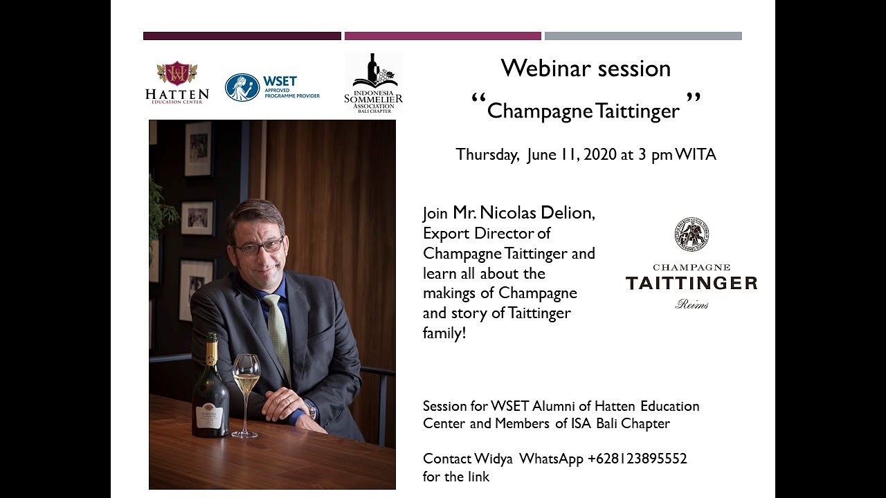 Wine Masterclass with Champagne Taittinger