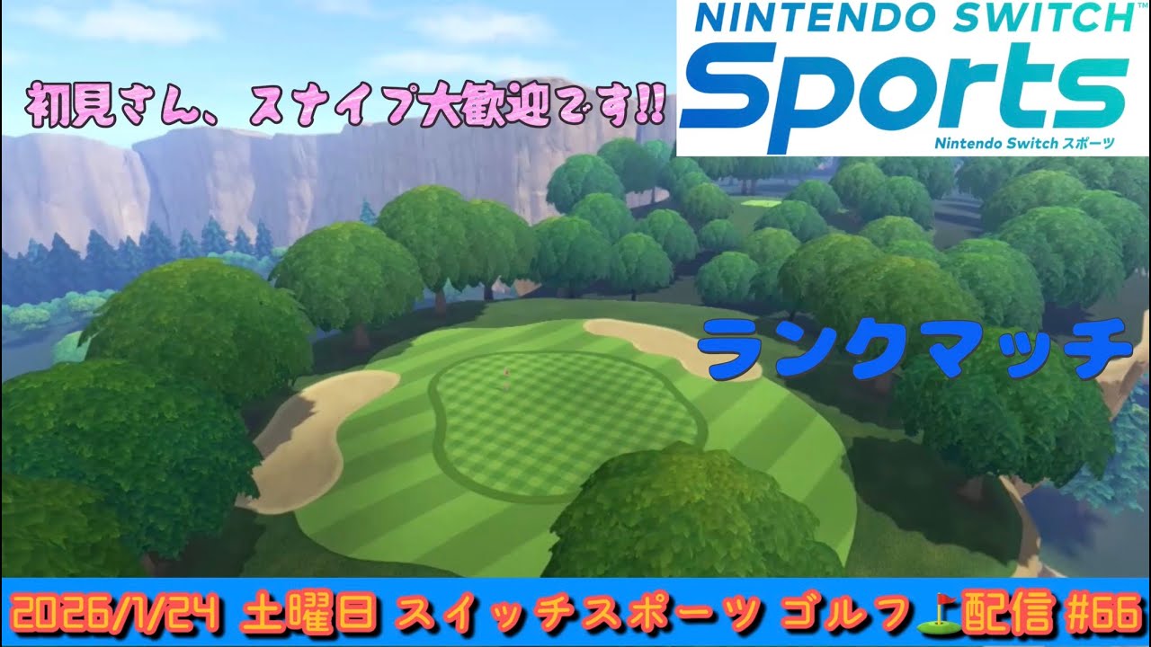 【Nintendo Switch Sports】決勝戦まで残ることが最低目標。2日連続のゴルフ⛳ランクマッチ配信！2026/1/24 #66