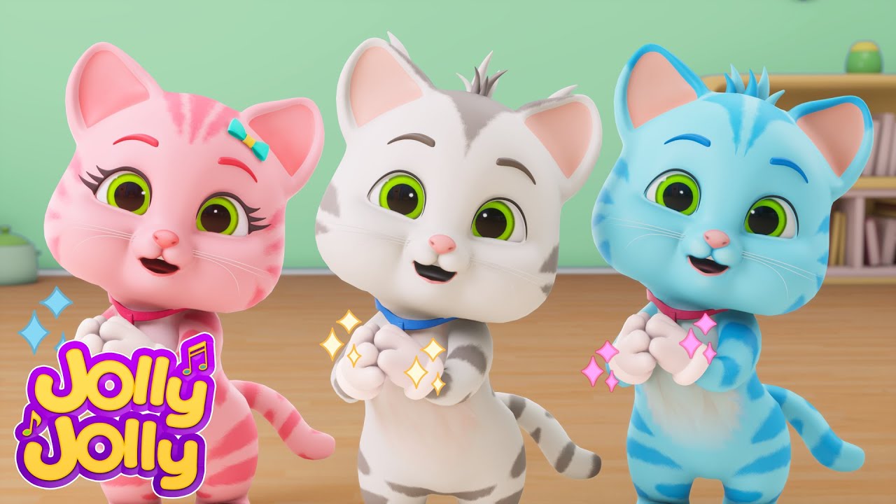 Три маленьких котенка, Животные на ферме + Еще | Jolly Jolly - Учись и играй - Детские стишки