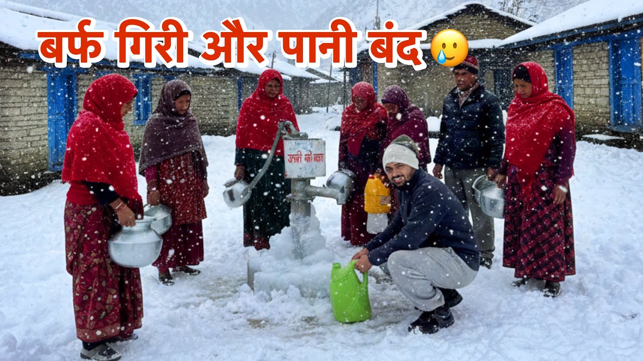 नल सूखे हैं, रास्ते बर्फ से ढके हैं और पानी पाने के लिए लोग किलोमीटरों चल रहे हैं Hindi Documentary 