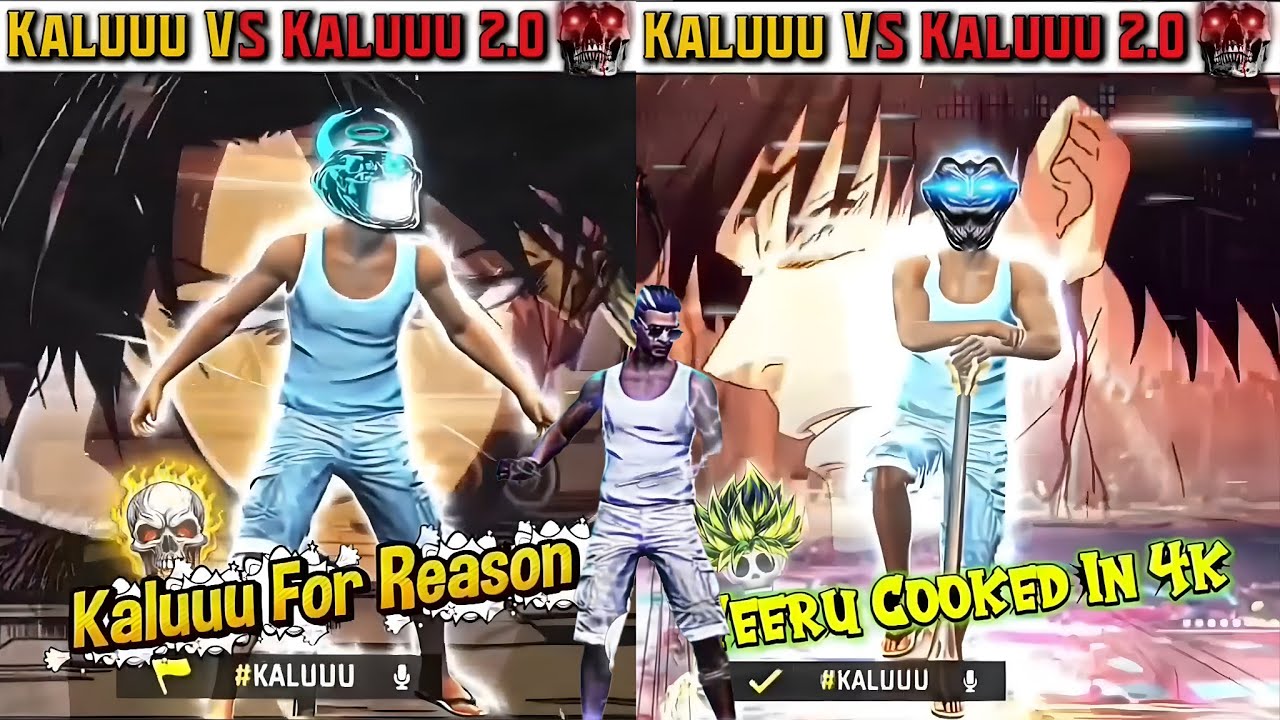 Kaluuu VS Kaluuu 2.0 😳😱 Wait For Kaluuu 2.0 🤡Girls Name Bio👩🏻☠️New VS Old Players Bio💀#freefire 