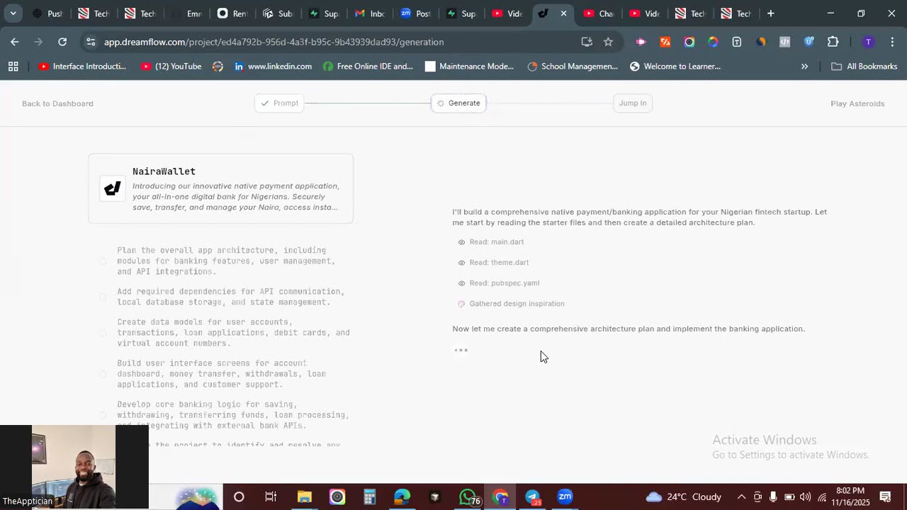 Module 3 Lesson Build a Fintech Payment Mobile App with Dreamflow