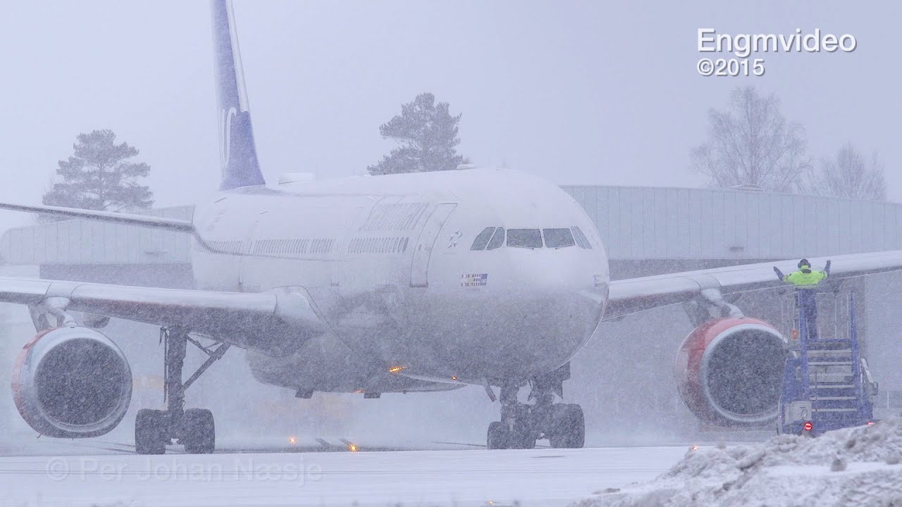Rock and Roll at de-ice Oslo Airport Norway