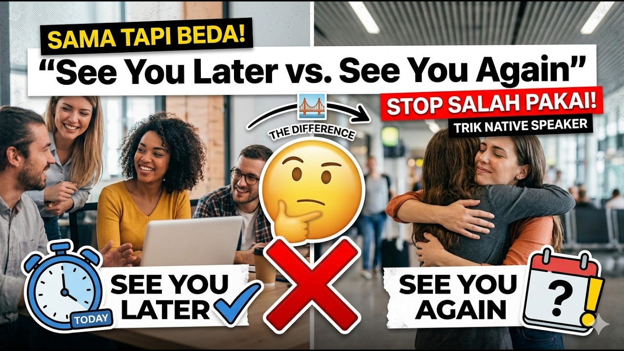 See You Later vs. See You Again - #BelajarBahasaInggris Eps. 2