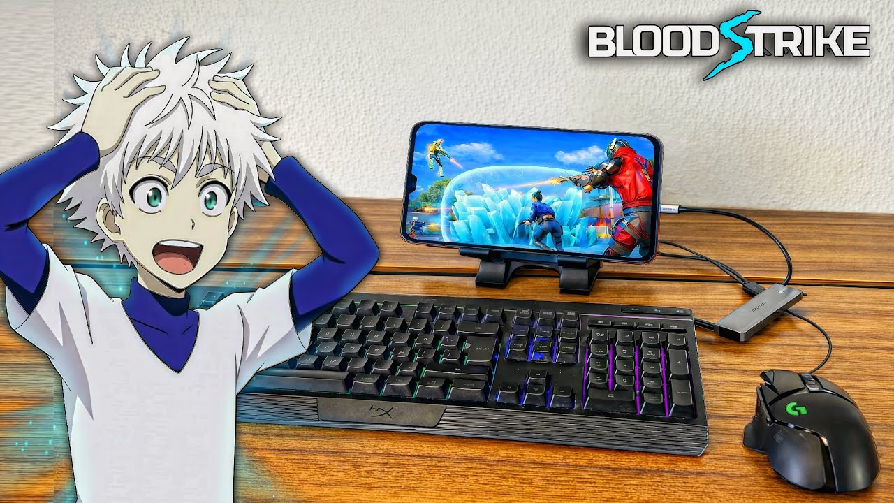 CONVERTÍ mi Celular​ en una PC GAMER💻​ para JUGAR BLOODSTRIKE... ¿Me BANEARON​?⚠️