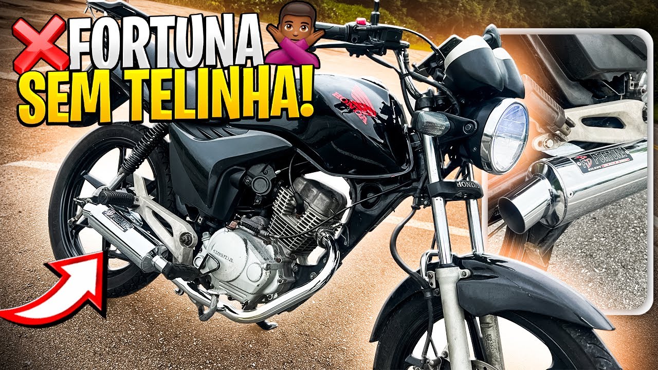 FUREI O FORTUNA MINI TURBO DA FAN 150 MIX - FICOU SEM TELINHA
