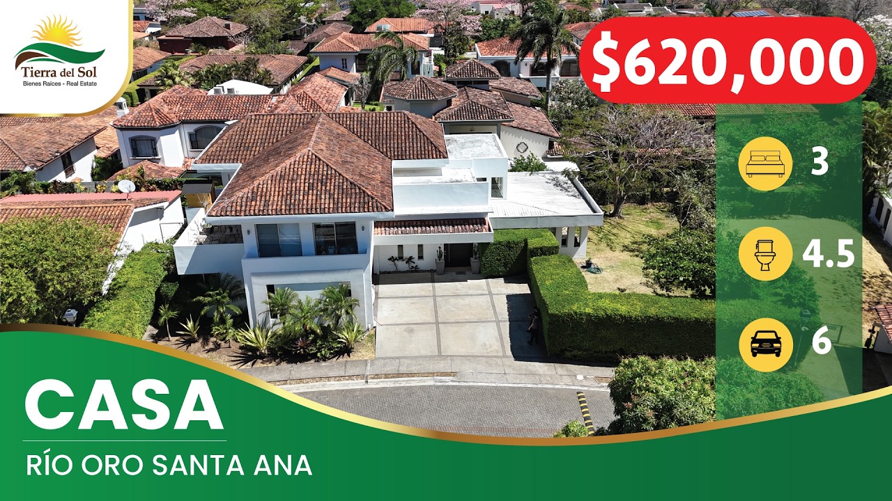 Casa moderna en venta en condominio en Río Oro, Santa Ana