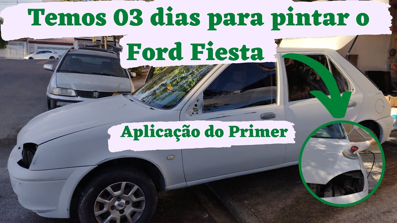 Ford Fiesta aplicação do primer e lixamento - Ep 02