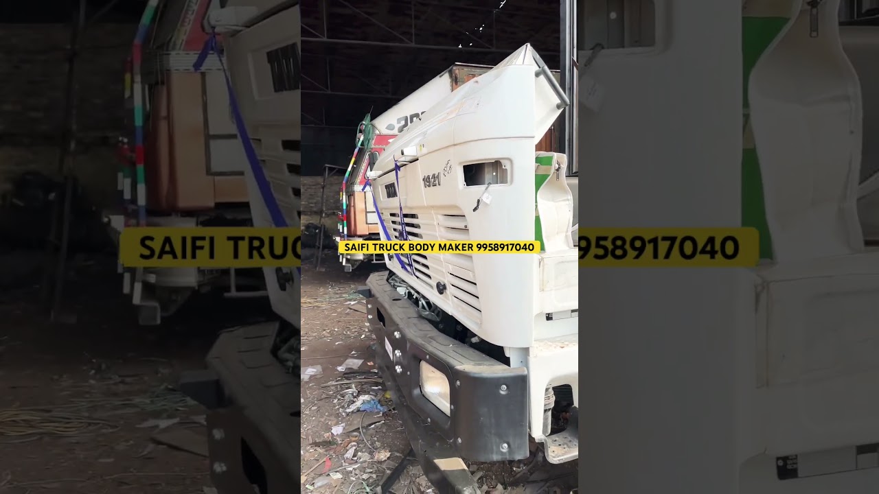 Tata 1921 turboTron￼ 32 feet container body platfrom work #truckbody #truckdriver #container #logist