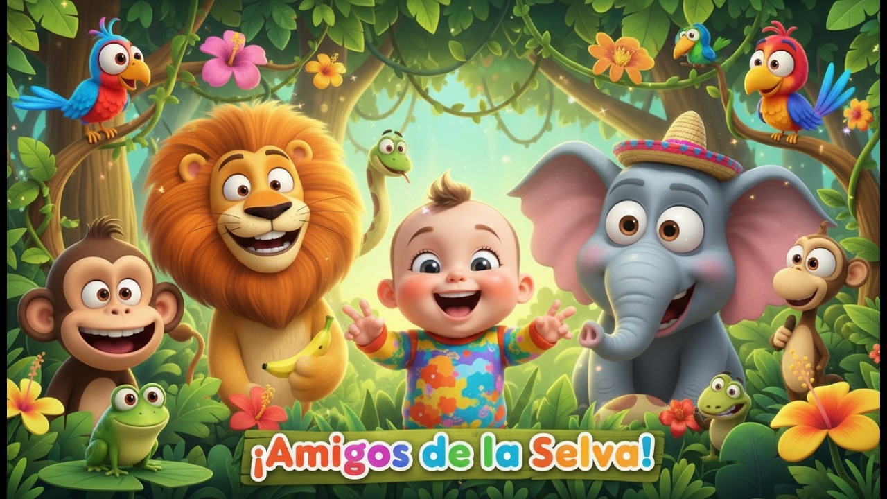Звуки джунглей 🦁🥁🦜 | Мультфильм для детей и весёлые приключения