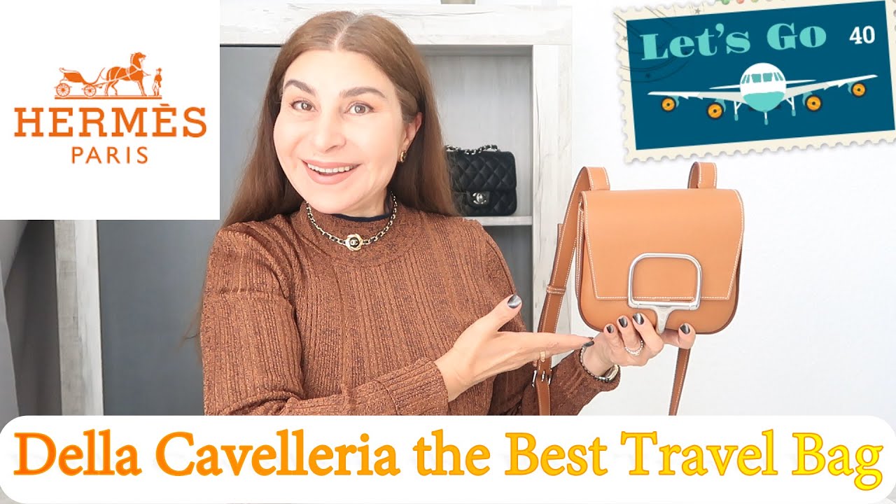Hermes DELLA CAVALLERIA Bag Review WIMB what’s in my bag | The Best Travel Bag from Hermes | OxanaLV