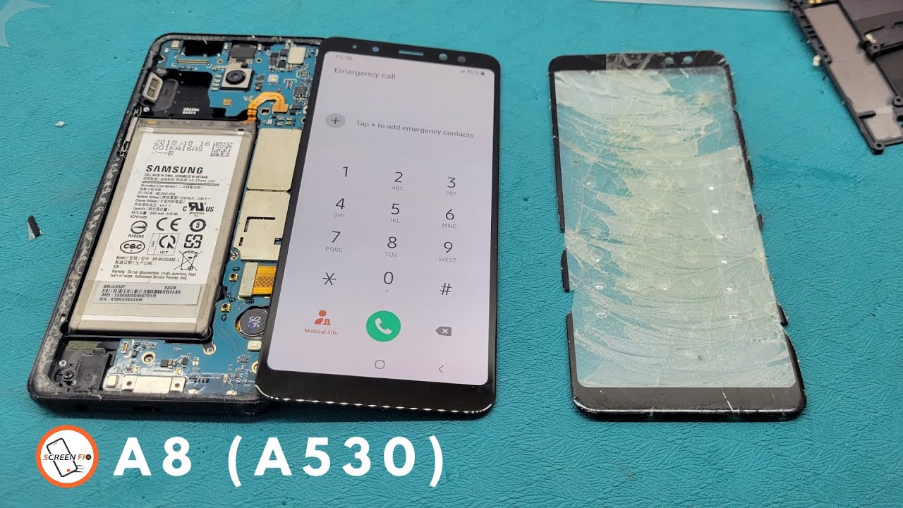 Samsung A8 Glass Replacement - A530 Only Front Glass   #frontglass #samsung
