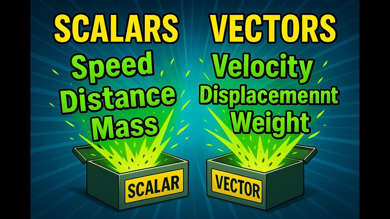 Chapter (1) - Scalars and Vectors quantities -  شرح مفصل