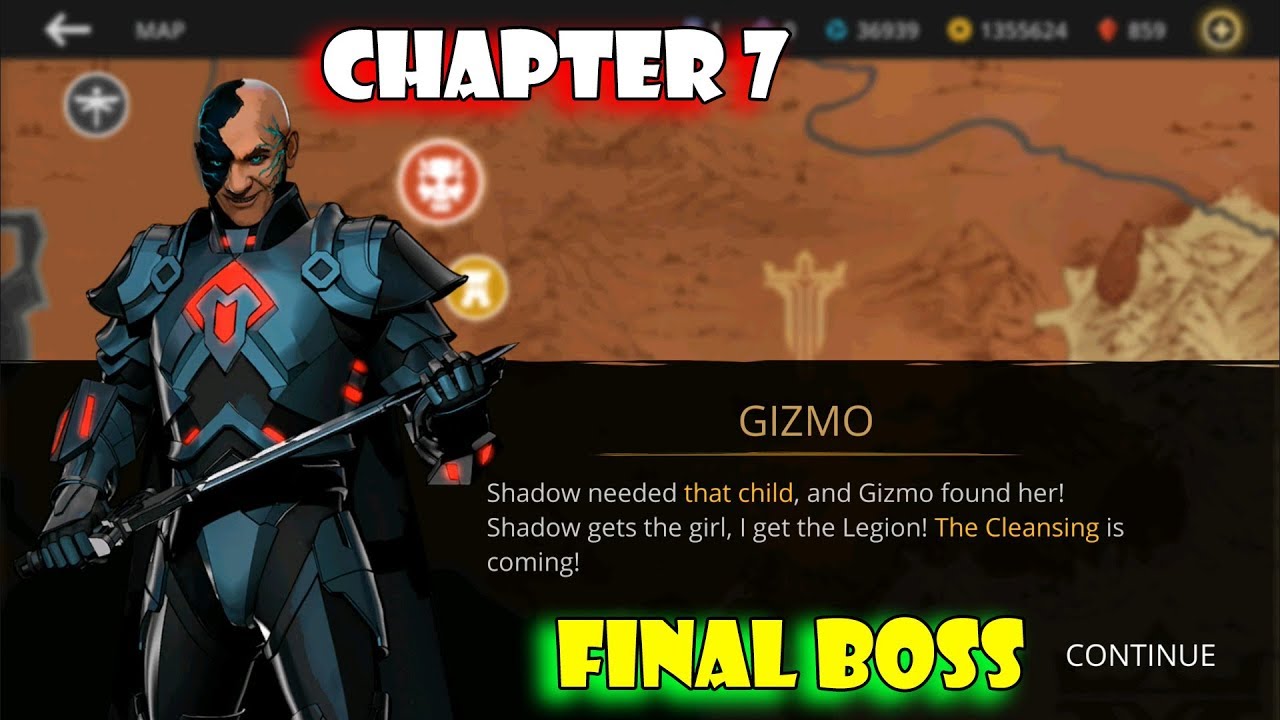 Shadow Fight 3 Chapter 7 defeat boss GIZMO (Final boss) √