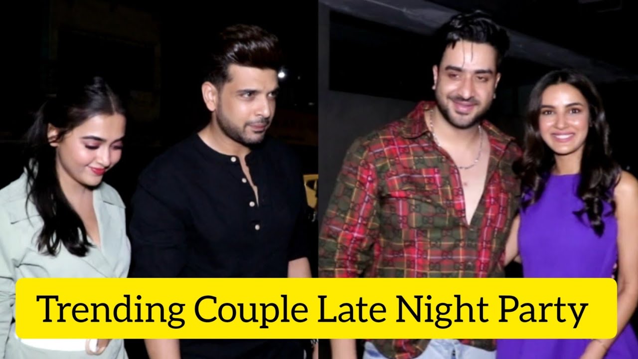 Bollywood Trending Couple #tejran  & #jasly Spotted At Friend's Night Party Tonight