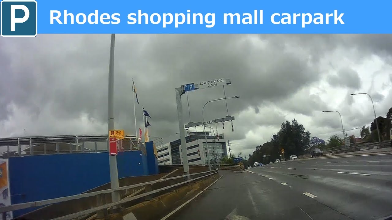 【Sydney parking west】Rhodes shopping mall car park and Rhodes town centre drive