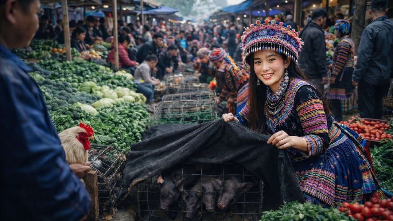 CHỢ TẾT BẢO NHAI - BẮC HÀ | Nhộn Nhịp Mua Bán | Chợ Nguyên Sơ Tây Bắc 