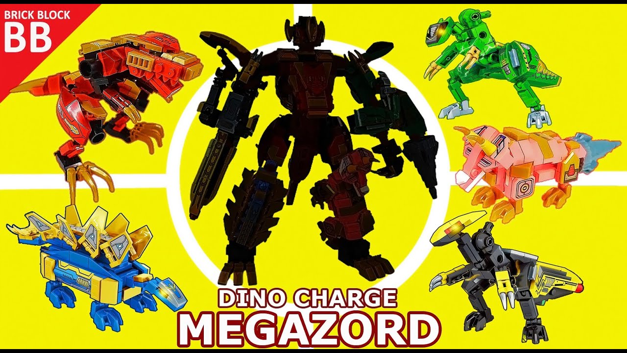 MEGAZORD Dino Charge !! ⚡️ Как построить How to build Lego moc Combiner Sembo Block #powerrangers