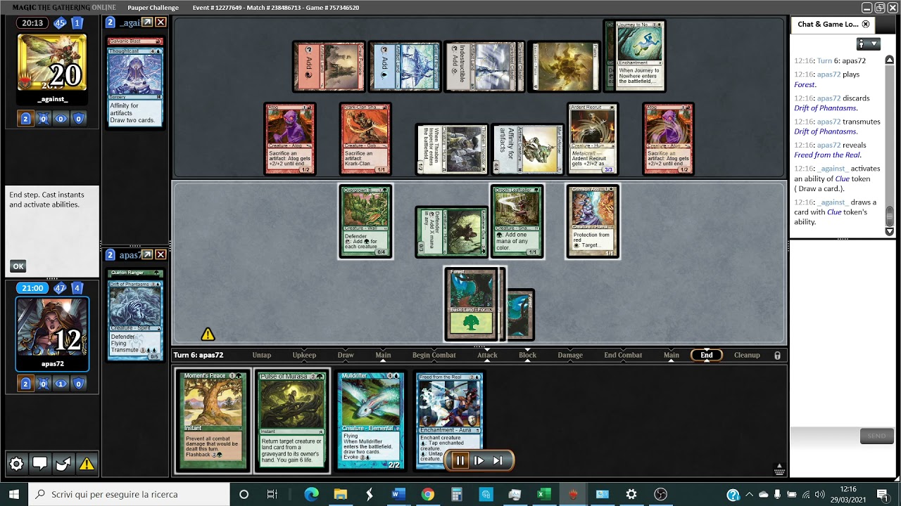 20210328 - Challenge - ComboControlWalls vs. Jeskai Affinity G2