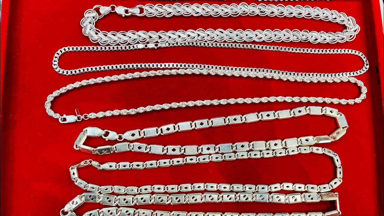 Trending Silver Chain Design for gents 2500 to 15000 price ranges ⛓️⛓️‍💥 20g to 70g only 