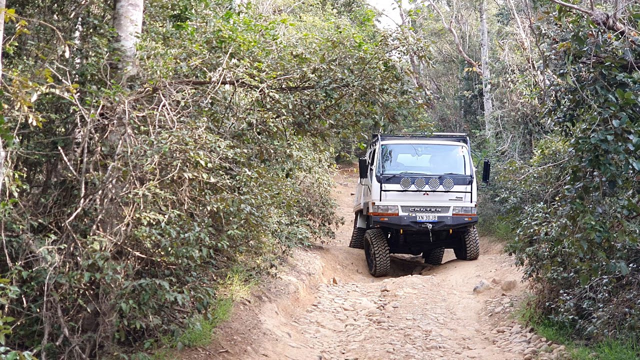 McBrides track in a Mitsubishi Canter 4wd Australia